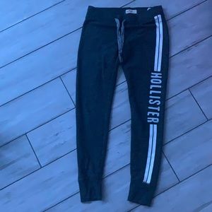 Gray joggers from hollister that are a size small